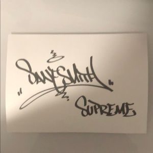 Supreme Signed Sticker